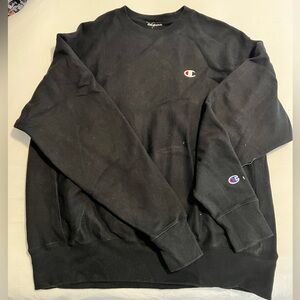 Black Champion Crewneck